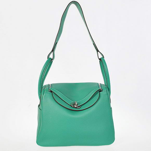 H1057 Hermes Lindy 30CM Havanne Borse 1057 in pelle verde Silv